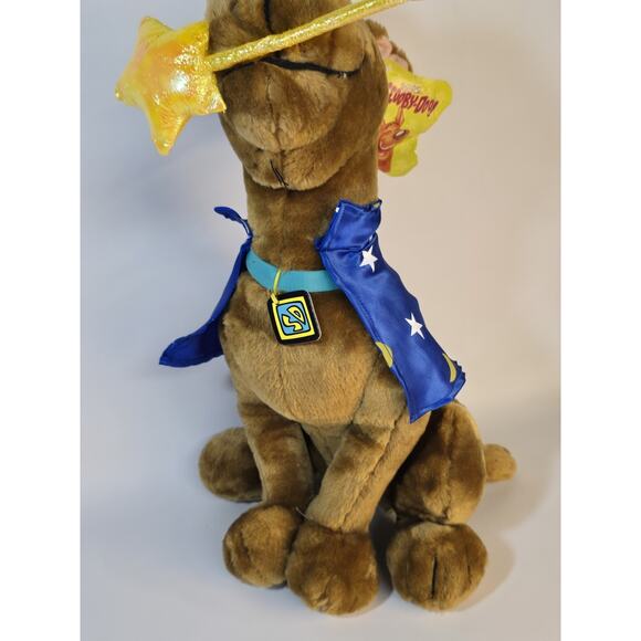 Scooby Doo 24" Vintage Plush 2002 Wizard Hat And Cape Robe Stars Blue - Picture 9 of 11